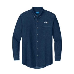 Men's Long Sleeve Value Denim Shirt - Image 3